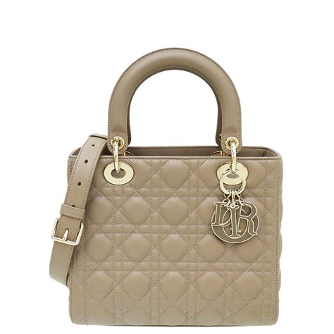 lady dior warm taupe|DIOR.